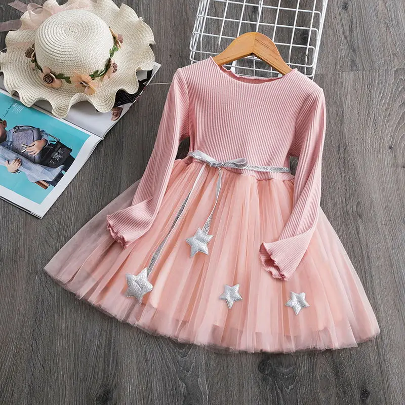 2-3 Новинка, Fille Robe Licorne, платье для девочек с единорогом на день рождения, с блестками платье-пачка принцессы для малышей, vestidos, детское Сетчатое платье для девочек - Цвет: 2-3