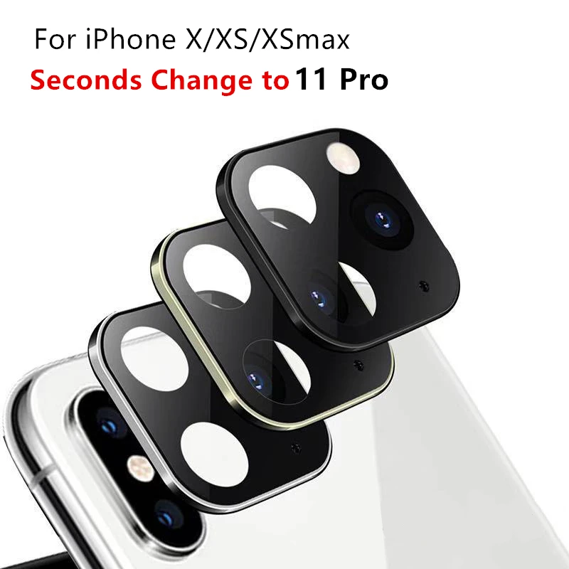 Подходит для iPhone Apple X XS MAX секундная смена 11Pro для Apple 11 PRO MAX наклейка на рассеиватель Модифицированная крышка камеры титановый сплав