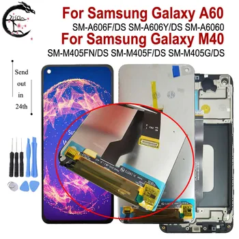 

LCD With Frame For SAMSUNG Galaxy A60 M40 2019 Display SM-A606F/DS A606Y SM-M405FN/DS LCD Screen Touch Sensor Digitizer Assembly