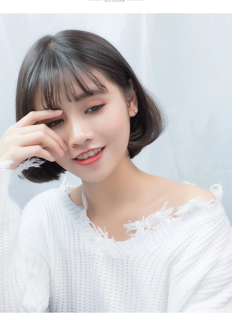 Colusiwei подлинные 925 пробы серебряные Простые круглые крошечные серьги-кольца для женщин минимализм модные ювелирные изделия Arete Brincos