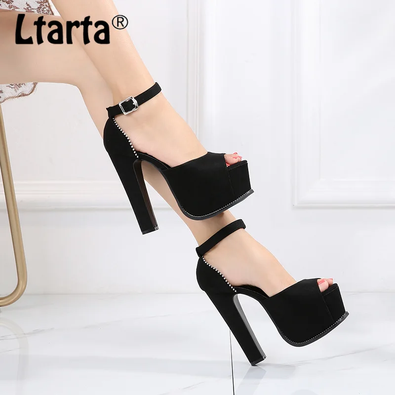 LTARTA Runway 2020 летние новые стильные грубые модные сандалии обувь для ночного клуба