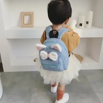 

Children Backpack Portable Plush Bowknot Backpacks For Toddler Boys Girls School Bookbag Fashion Travel Shoulder Bag Bagpack