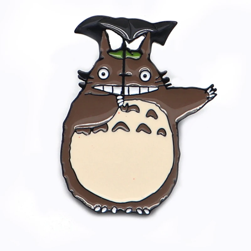 Totoro брошь Hayao Miyazaki аниме эмалированная булавка для детей Мужской значок отворот