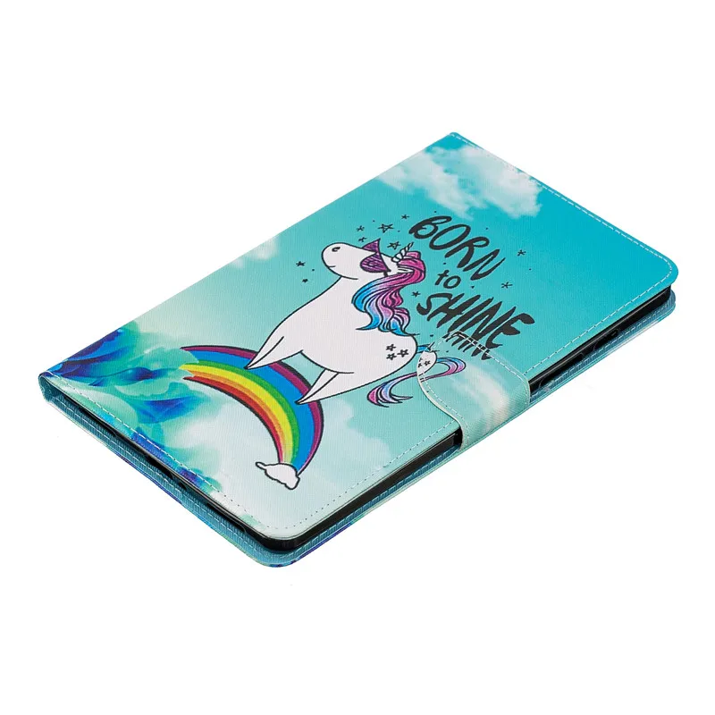 Чехол для планшета для Galaxy Tab A 8,0 чехол Kawaii Единорог Кот Щенок кожаный чехол для samsung Galaxy Tab A 8,0 T290 T295