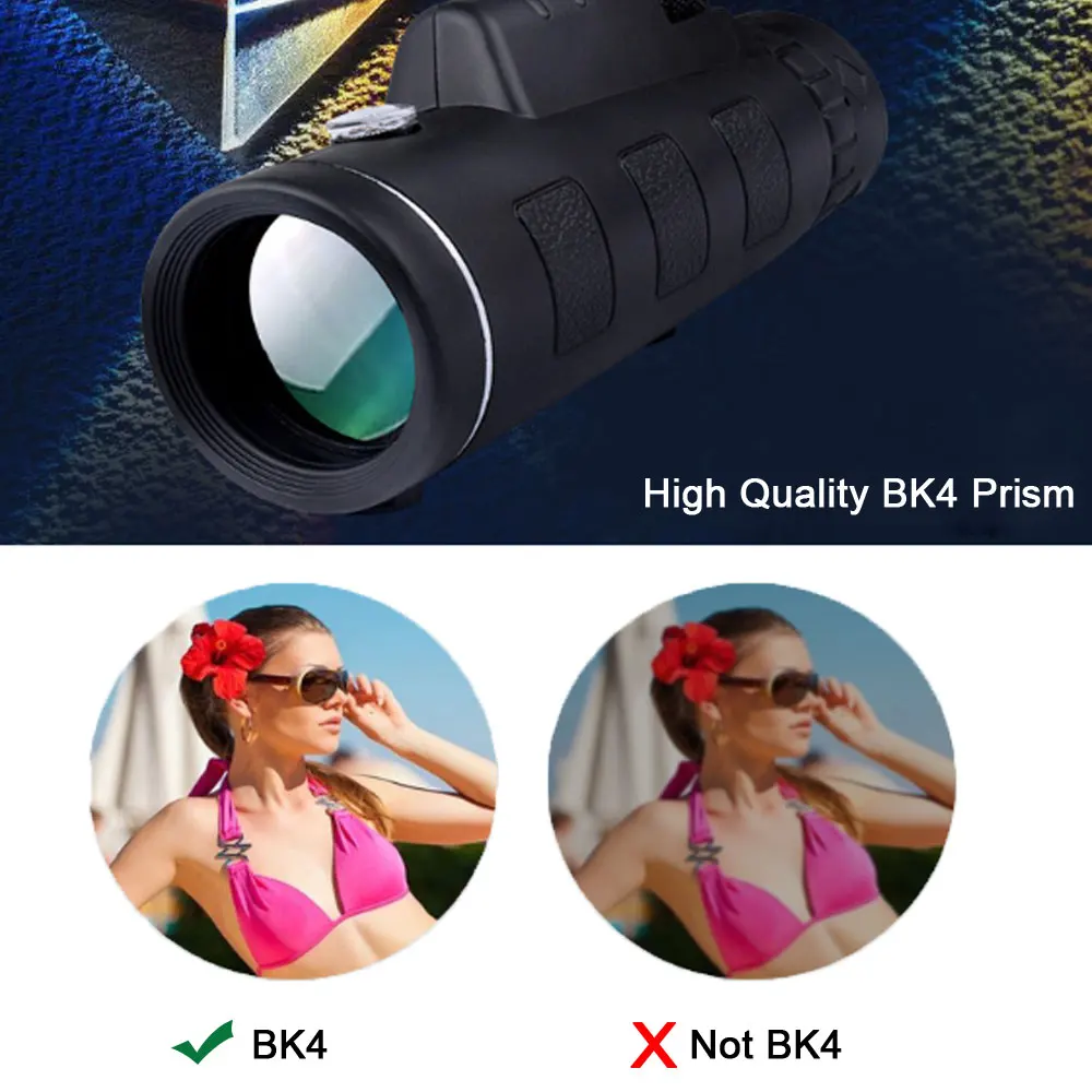 Мощные телескопы 40x60 ночного видения монокуляры зум оптический spyglass монокль для туризма снайперская Охотничья винтовка Зрительная sco