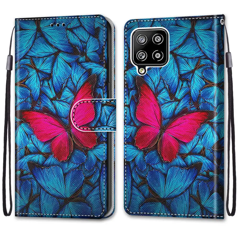 三星 A42 5G #B14蓝底大红蝶 -1.jpg_.webp