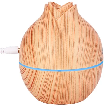 

ABRA-150Ml USB Wood Grain Electric Aromatherapy Essential Oil Diffuser LED Light Ultrasonic Air Humidifier Household Aroma Diffu