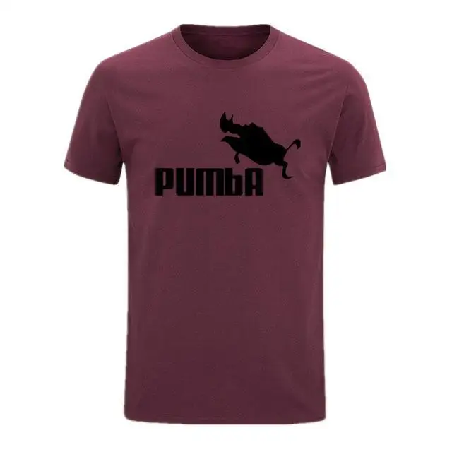 Новинка,, новинка, футболка, бренд PUMBA, принт, мужская, Swag, футболка, высокое качество, хлопок, 23, хип-хоп стиль, Vogue, короткий рукав, футболка для мужчин - Цвет: Winred-H