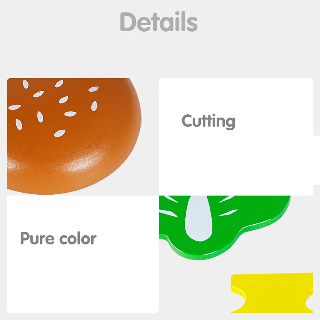 Детская ролевая игра игрушка Кухня игры гамбургер замороженных картофеля фри в горячей продаже игрушка для детей детский игровой дом деревянная игрушка Моделирование Еда C850