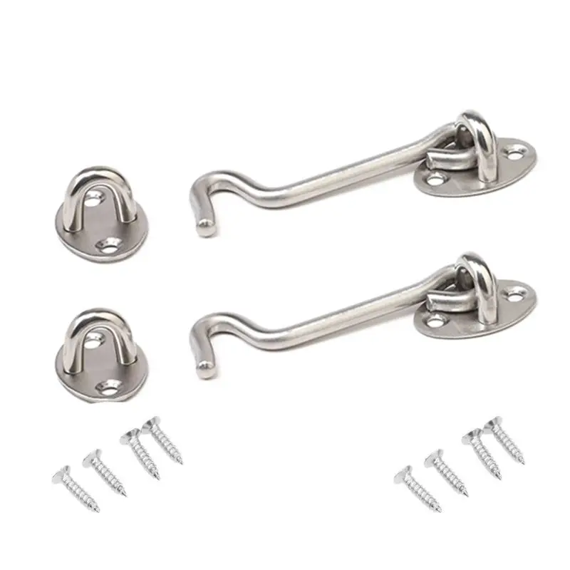 

Stainless Steel Cabin Hook and Eye Latch 304 Material Durable Solid and Stainless for The Duration of Your Using All Products