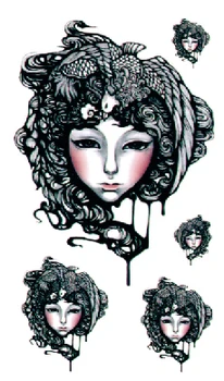 

Temporary Tattoo For Man Woman Waterproof Stickers makeup Pure girl angel WM296