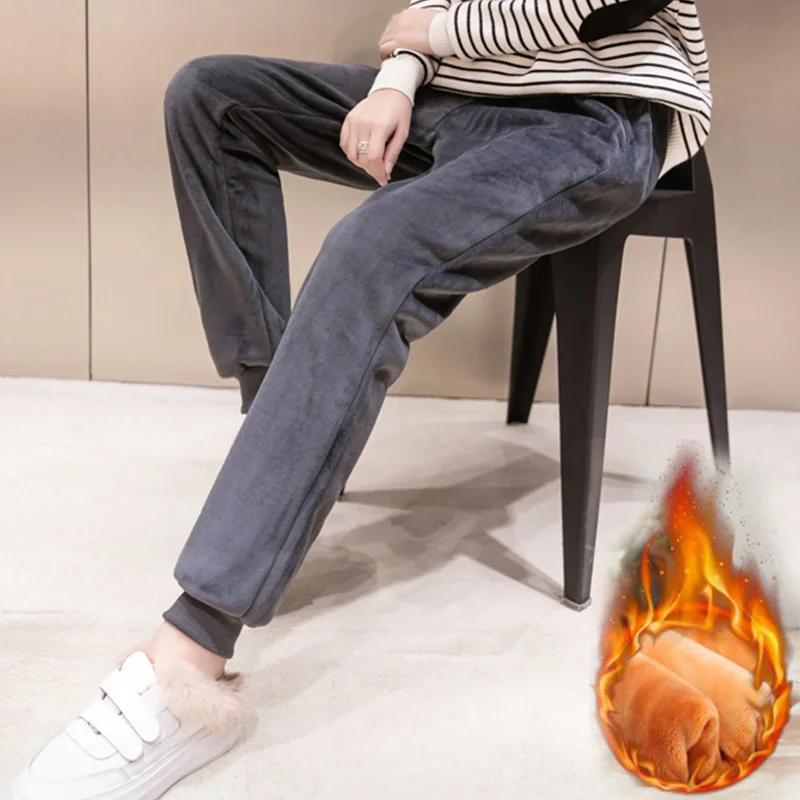 2019 осень зима женские модные повседневные плотные теплые вельветовые