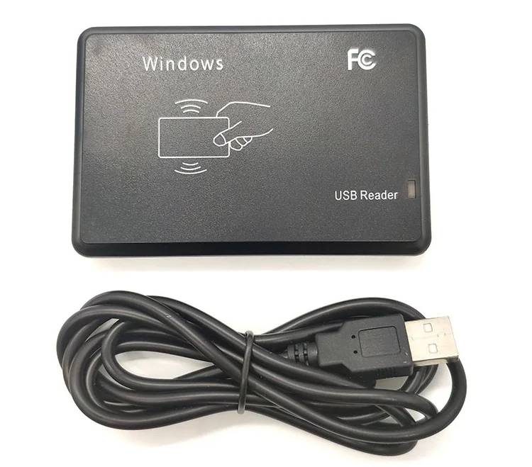 1-4 RFID 125KHz Reader USB port Proximity Sensor Smart 13.56MHz IC Contactless Card Reader no drive issuing device USB for Access Control