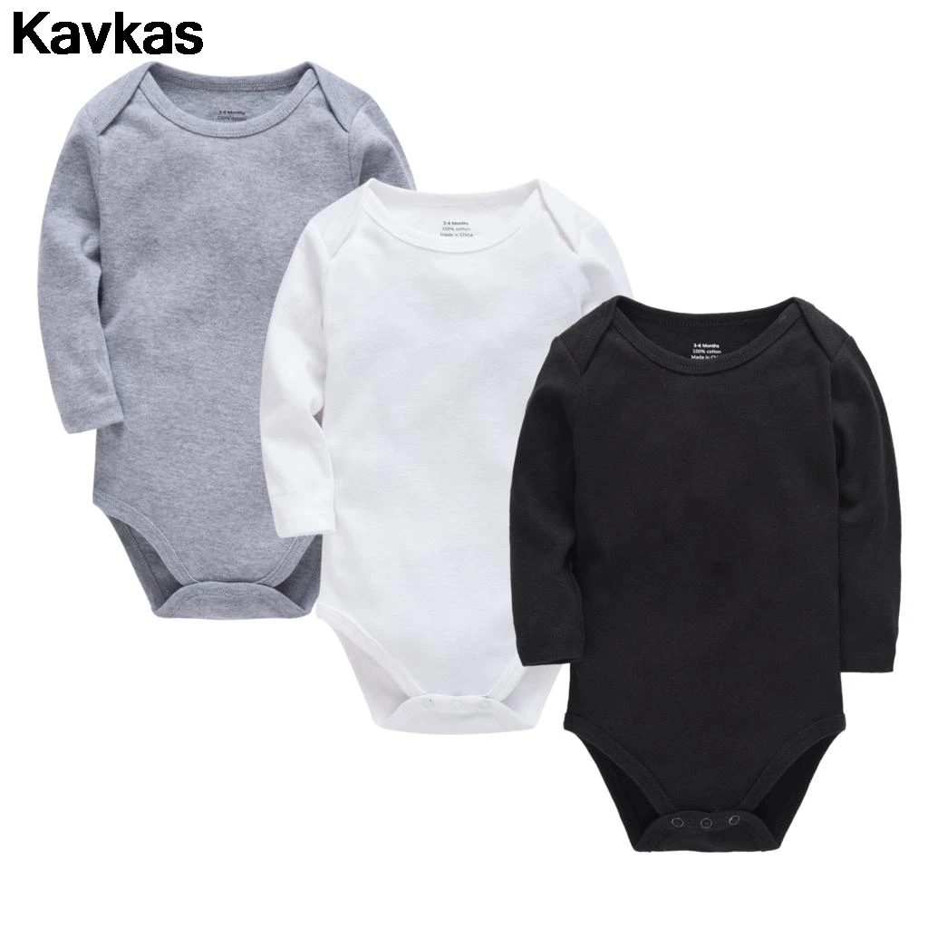 

KAVKAS 2020 Baby Solid Color Multicolor Harness 3PCS / 5PCS High Quality Tights Cotton Newborn Pure Color Long Sleeve
