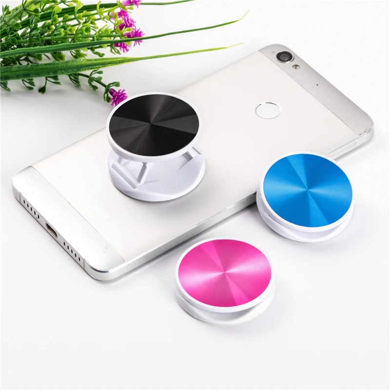 

Colorful mobile phone round bracket design lazy mobile phone finger folding bracket handle bracket for all mobile phones