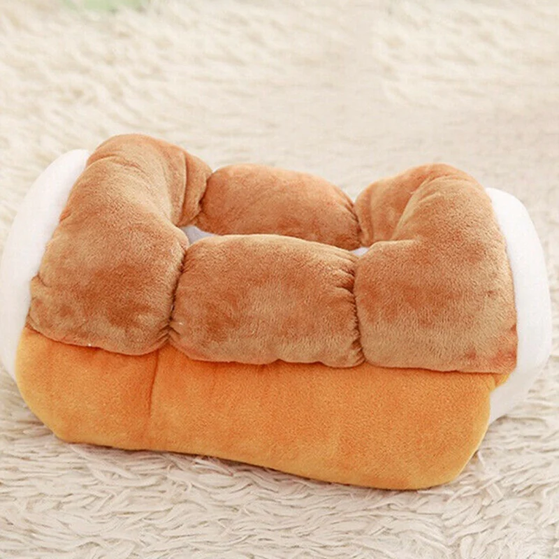 1Pc Simulation Toast Bread Tissue Box Plush Toys Home Car Fabric Tray