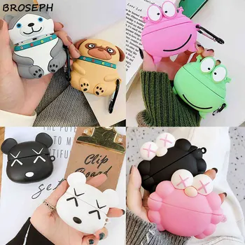 

3D Earphone Case For Airpods Pro Case Soft Silicone Cute Cartoon Dog Frog Headphone Earpods Cover For Apple Air pods Pro 3 Case