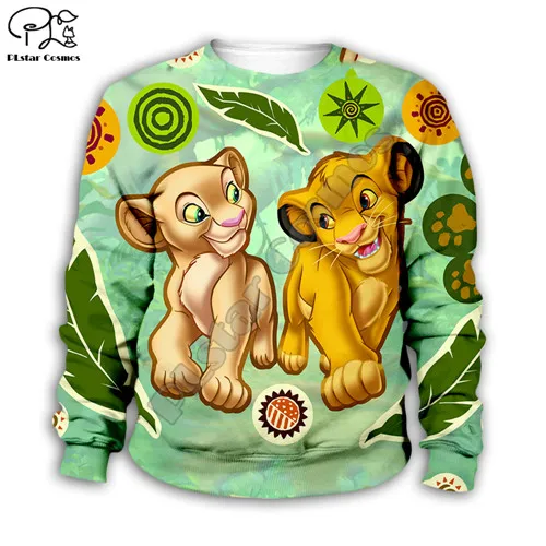 Kids sweatshirts Детский комплект; толстовка с капюшоном и 3D-принтом «Король Лев»; Simba штаны nala с героями мультфильмов; MATATA для маленьких мальчиков и девочек; куртка HAKUNA - Цвет: Kids sweatshirts