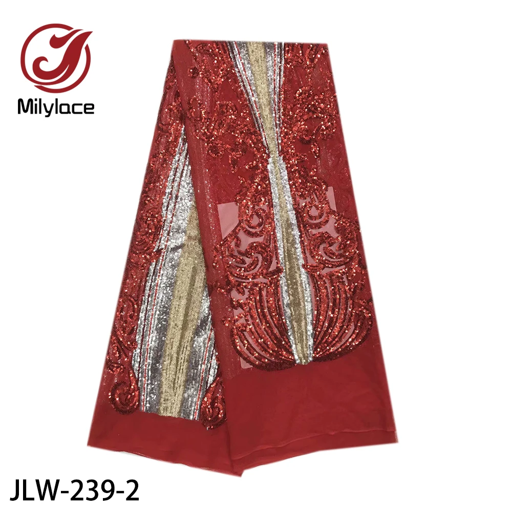 Milylace, модные французские кружевные ткани, 5 ярдов, смешанные цвета, Тюлевая кружевная ткань с блестками, блестящее Сетчатое кружево для вечерних платьев, JLW-239