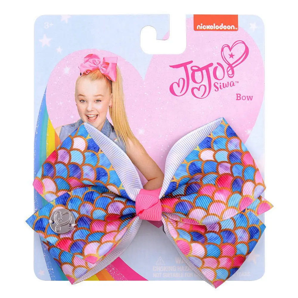 7-6 4,5 дюймов JoJo Луки Jojo Siwa Радуга Печатный узел лента бант для девочек ручной работы Изысканная заколка для волос Детские аксессуары для волос - Цвет: 7-6