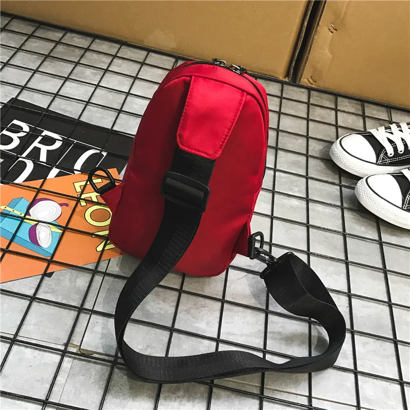 

2019 New Style Trend INS Super Fire Shoulder Bag Textured Students Shoulder Chest Pack Versatile Online Celebrity Black Bag Wome