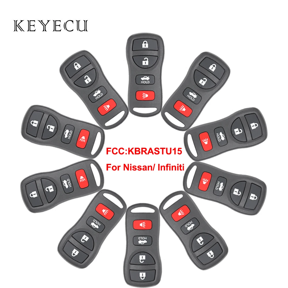 

Keyecu KBRASTU15 315 МГц 4 кнопки для Infiniti EX35 FX35 Q45 для Nissan Maxima Armada Altima, безключевой доступ