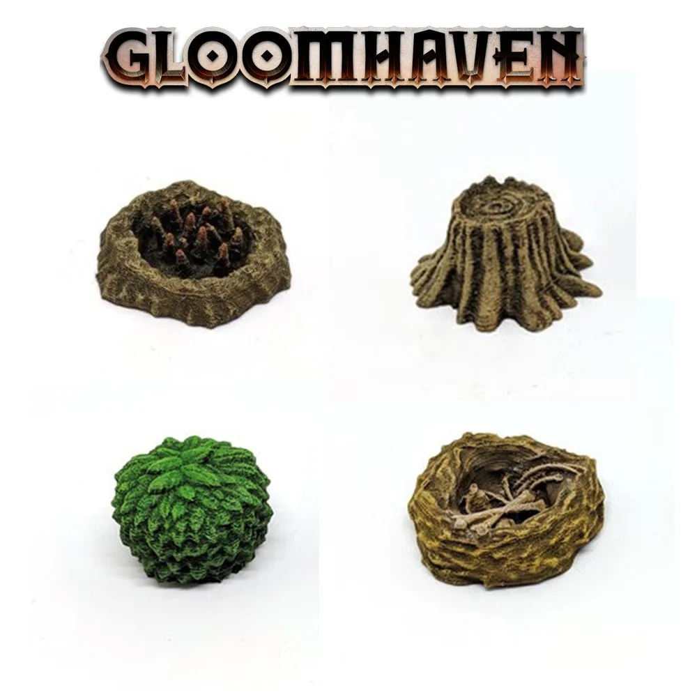 Gloomиметь TRPG миниатюрная плата game 3D Серебряный Золотой маркер инструменты для