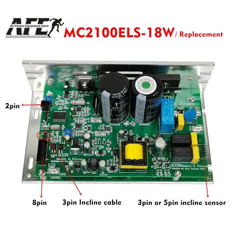 Новый мотор беговой дорожки Управление 220V/110V MC2100ELS-18W ниже доска Питание