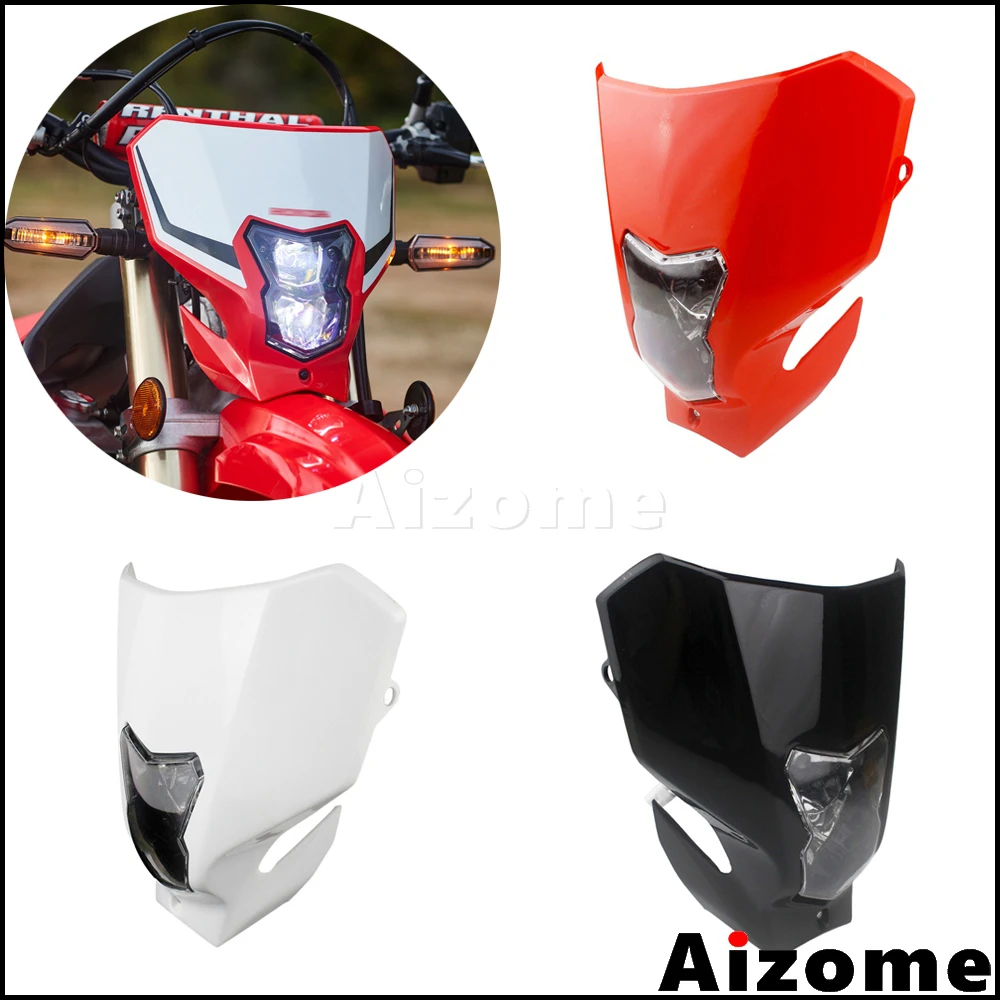 Universal Dirt Bike Led Headlight For Honda Crf450l Crf450xr 2019-2020  Crf450 Xr Crf 450 L Motocross White Light Headlamp Mask - Motorcycle Bulbs,  Leds  Hids - AliExpress