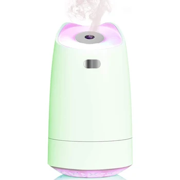 

USB Humidifier, 280Ml Mini Portable Humidifier with 7-Color LED Night Light, Auto-Off, Ultra-Quiet, Suitable for Home, Office, B