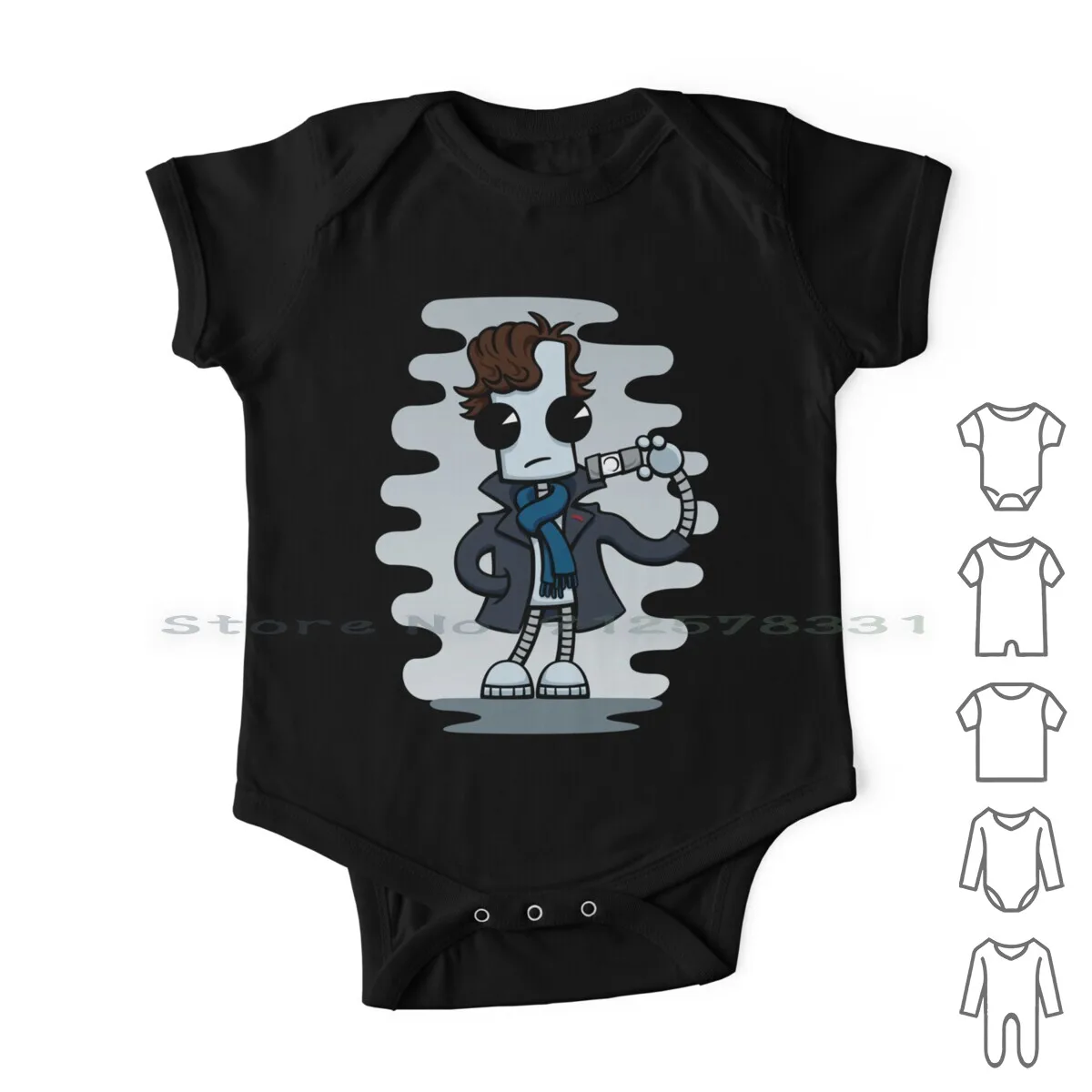 

Ned The Detective Newborn Baby Clothes Rompers Cotton Jumpsuits Ned The Robot Cute Robot Consulting Detective High Functioning