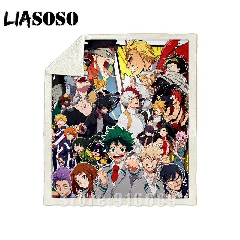 04 Диван-кровать с рисунком dj My hero Academy Boku no hero офис Harajuku набивное Одеяло-покрывало для путешествий одеяло квилт для софы A28 - Цвет: 04