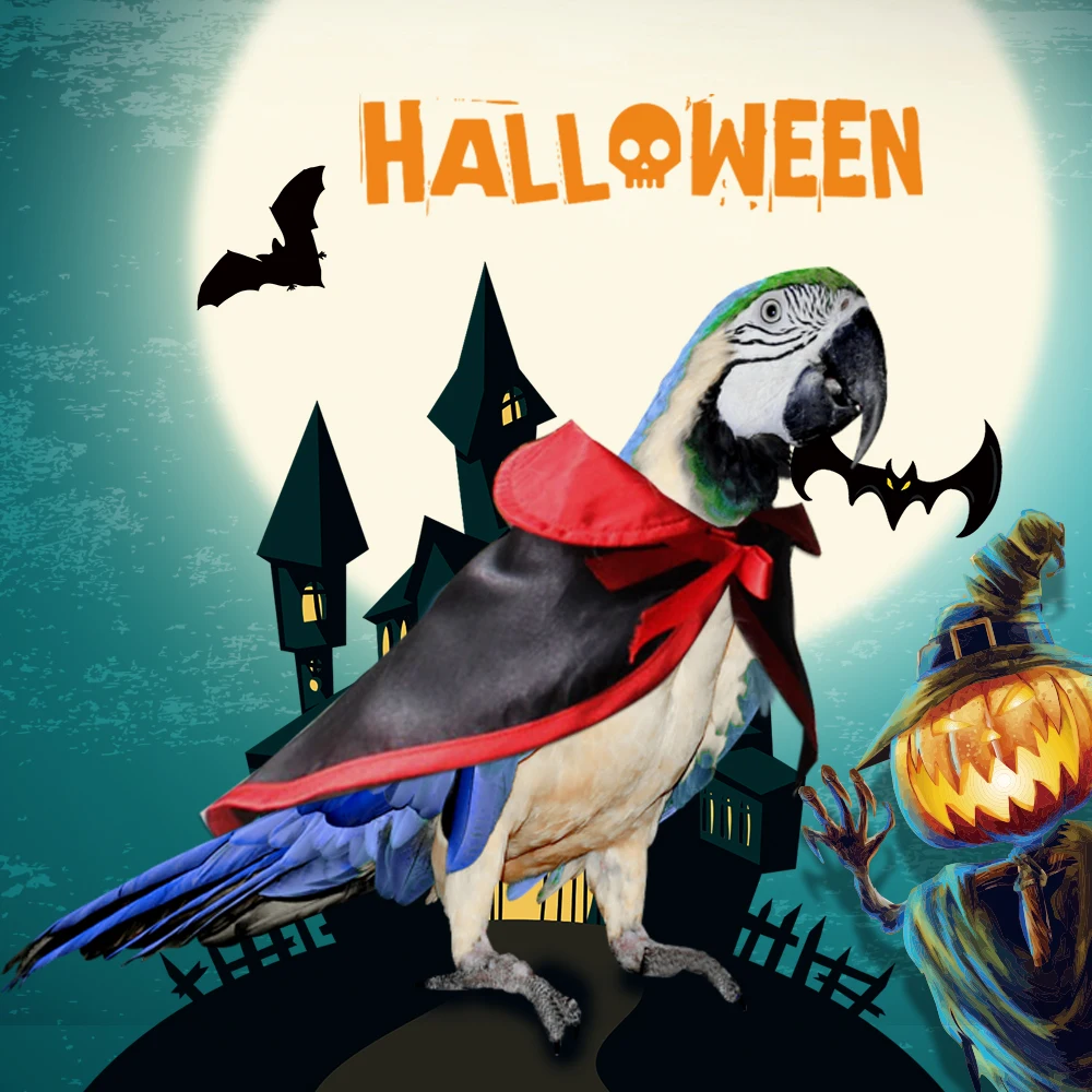

Pet Decor Cloak Cat Small Dog Parrot Clothes For Halloween Cosplay Party