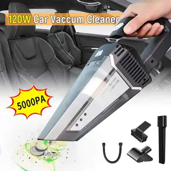 

12V 120W Cordless Handheld Rechargeable Portable Vacuum Cleaner Car Wet Dry Powerful Vaccum Cleaner For Home Car Cleaning