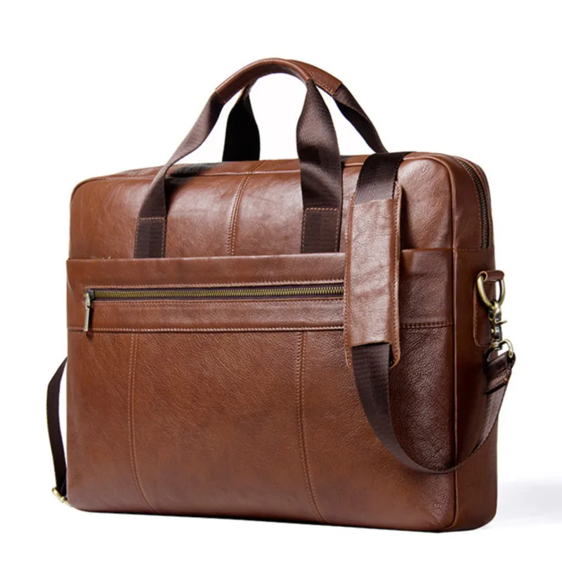 Echt Leer Man Aktetas Voor 17.3 Inch Laptop Mannen Crossbody Tas Grote Zakelijke Schoudertas Mannen Zakken Voor Mannelijke Bolso hombre Echt Leer Man Aktetas Voor 17.3 Inch Laptop Mannen Crossbody Tas Grote Zakelijke Schoudertas Mannen Zakken Voor Mannelijke Bolso hombre