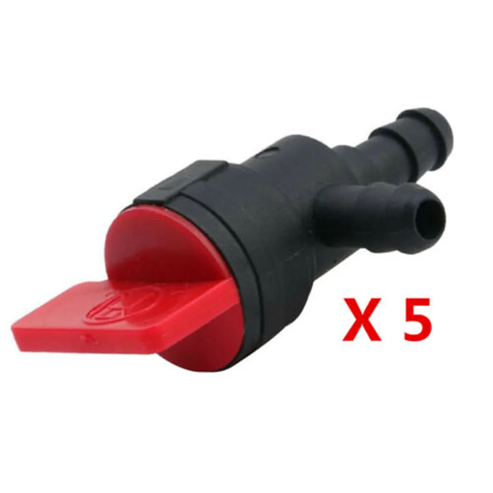 

5pcs 1/4 Inch Inline Fuel Gas Shut-Off Valve 90 Degree Snow Blower Thrower For Briggs&Stratton 494769, 697944, 698181 Rotation