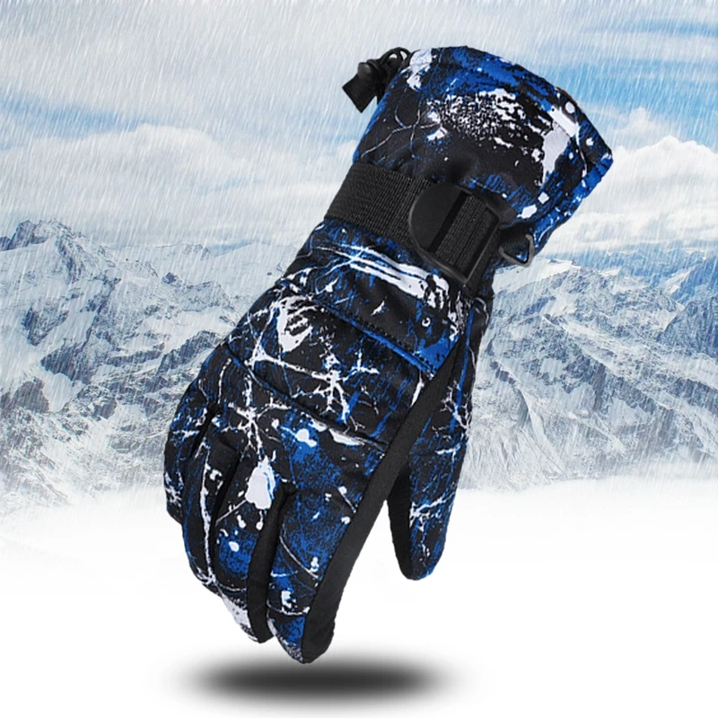 

Ski Gloves Snowboard Gloves Windproof Waterproof Winter Thermal Gloves for Skiing, Snowboarding Mountaineering Cycling for Men W