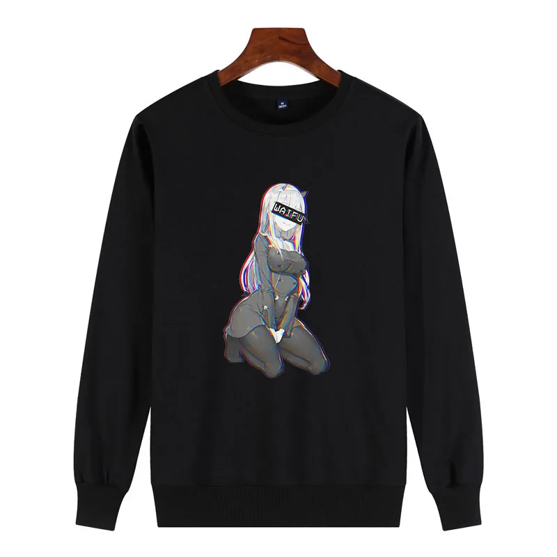 

Man's Darling In The Franxx Sweatshirt Zero Two Waifu Funny Anime Manga Pullover Clothing Pure Cotton Normal Sweatshirts