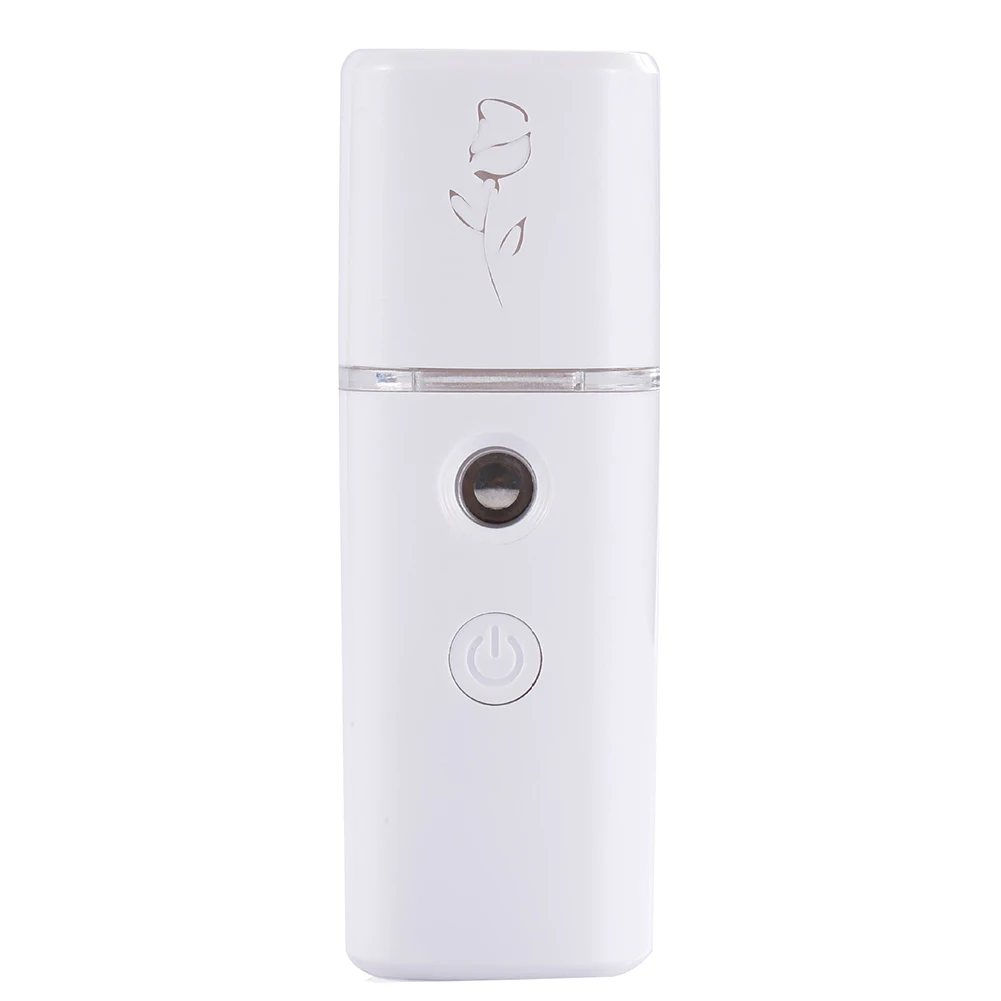 Portable HandheldWater Steamer Face Moisturizing Humidifier Skin Care Spray meter Cold spray steaming device