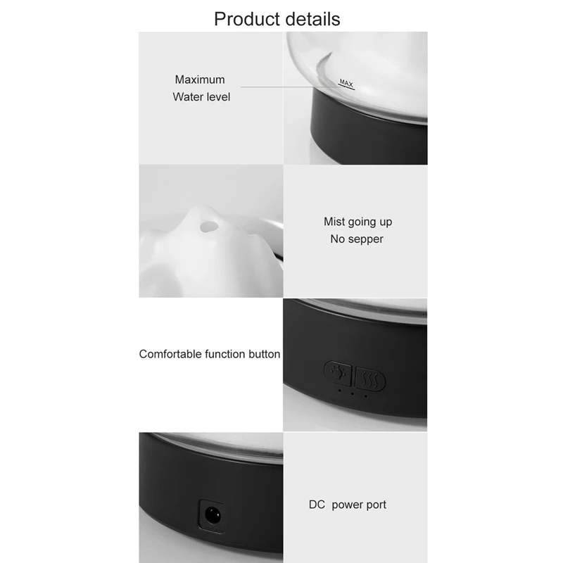 Aroma Diffuser 400ML Mountain View Essential Oil Aromatherapy Diffuser with Warm and Color LED Lamp Humidifier AU Plug