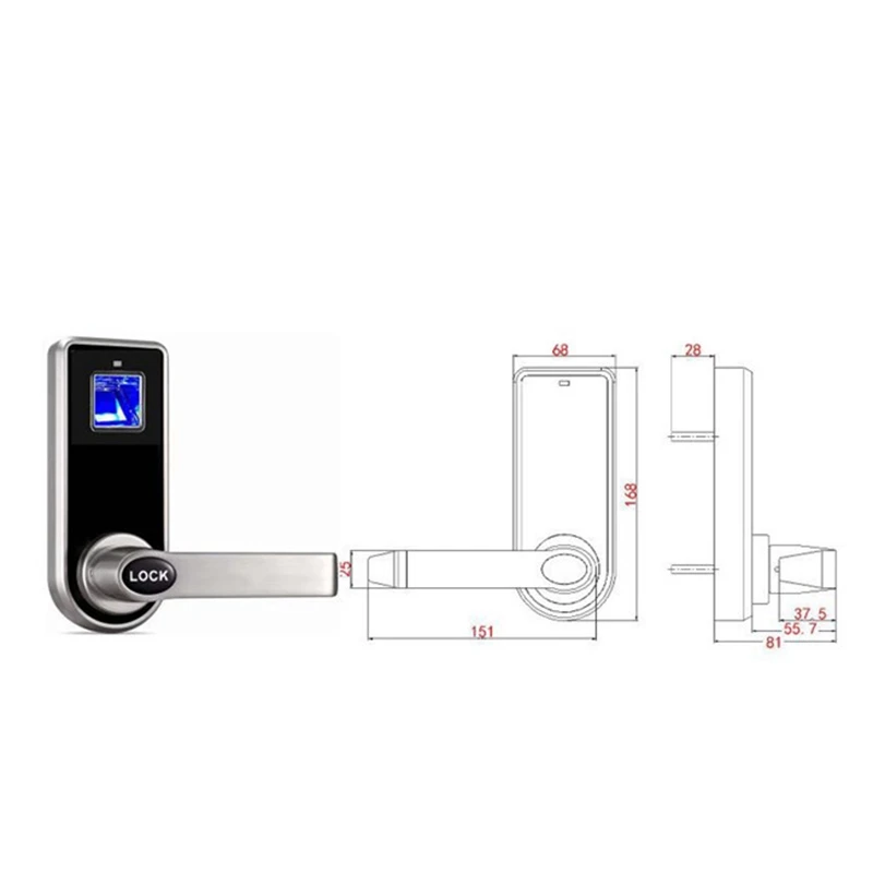 

Smart Door Lock Electronic Door Lock Fingerprint Door Lock Intelligent Biometric Fingerprint Door Locks Key Unlock Bedroom Safet