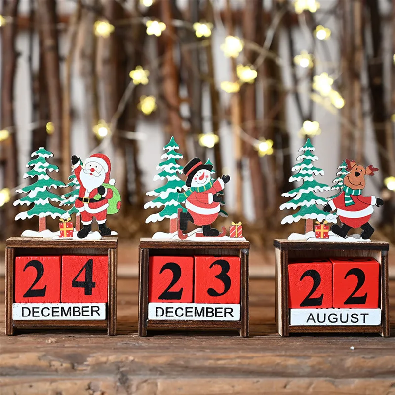 Год Рождественский календарь Адвент обратный отсчет орнамент с рождественской елкой Noel Deco рождественские украшения для дома Navidad подарки
