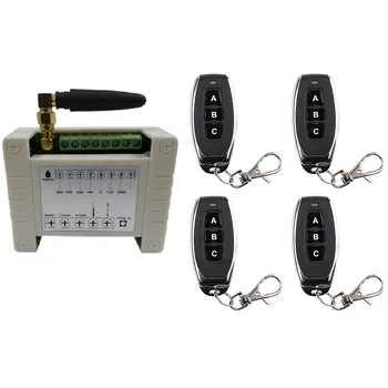 

220V 10A 2CH Motor Remote Control Switch Motor Forwards Reverse Up Down Stop Door Window Curtain Wireless RX TX Limited Switch