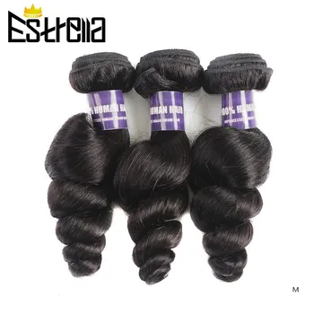 

Loose Wave Malaysian Hair 3 Pieces Bundle Deal 100% Human Hair Weaves Non-Remy Natural Color 8-26 Inches Hair Extensions
