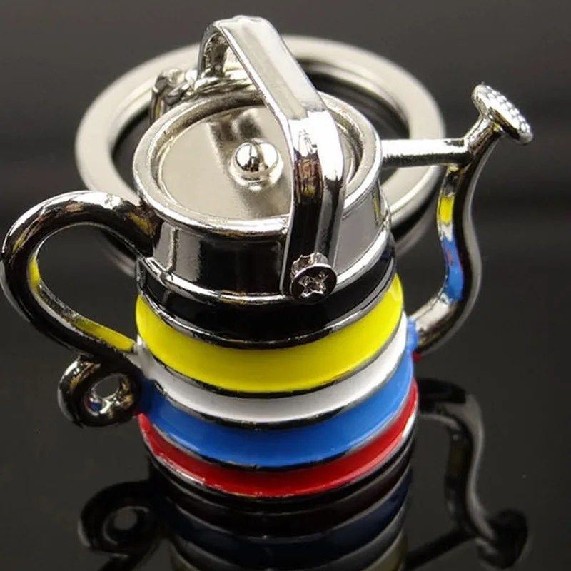 

Originality Teapot Key Buckle Kettle Modeling Advertisement Small Gift Multicolor Roast Paint Originality Gift