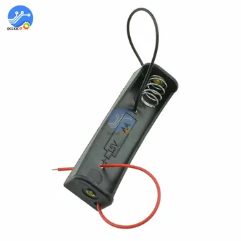 

10Pcs/Lot AA Battery Holder Storage power bank Box organizer with 5" Lead for DIY Experiment battery holder