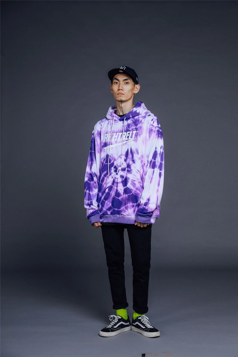 Свободные мужские толстовки в стиле хип-хоп Харадзюку, пуловер с принтом Tie Dye, толстовки с капюшоном,, уличная мода, топы, мужская толстовка с капюшоном, WG630