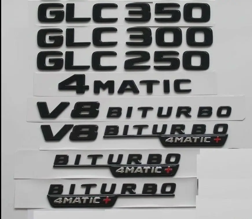 Глянцевые черные эмблемы для Mercedes Benz GLC220 GLC350 GLC250 GLC400 4matic SUV | Автомобили и