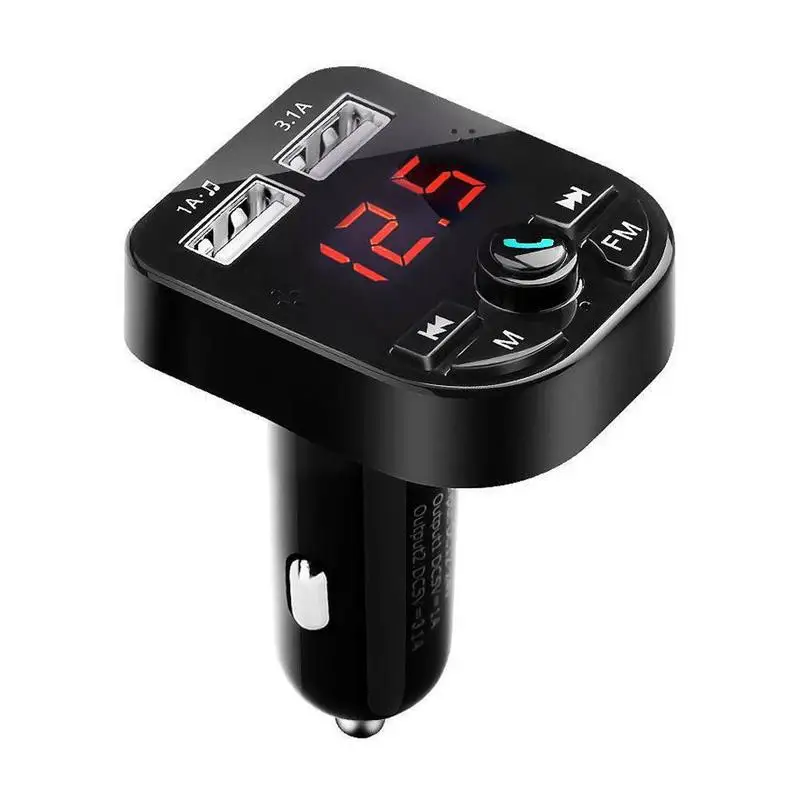 Автомобильный комплект громкой связи беспроводной Bluetooth fm-передатчик ЖК MP3-плеер USB зарядное устройство 2.1A автомобильные аксессуары громкой связи