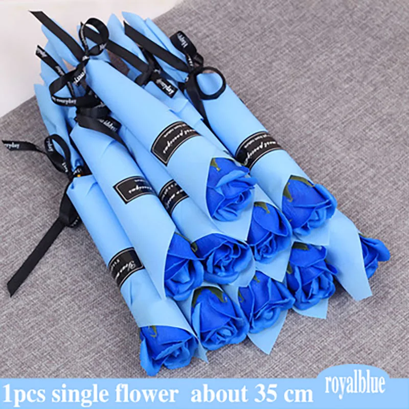 1pcs 35cm Один Букет консервированных цветов, цветок бесмерной розы, длина 25 см, подарок на день матери, вечная жизнь, цветок, праздничный декор, Вечные розы - Цвет: 1pcs 35cm